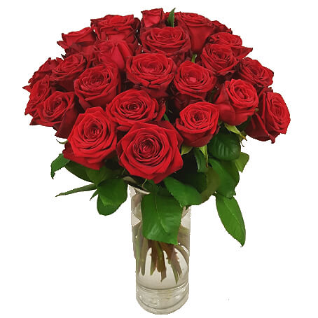 24 Röda rosor - Rosor - Skicka blommor med blombud Flowerhouse