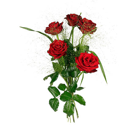 Fem kyssar - Buketter - Skicka blommor med blombud - Flowerhouse