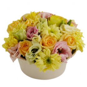 Dekorationen Sunny - Blomsterdekorationer - Skicka blommor med blombud - Flowerhouse