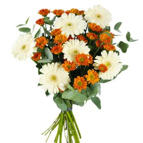 Glimmrande orange - Buketter - Skicka blommor med blombud - Flowerhouse