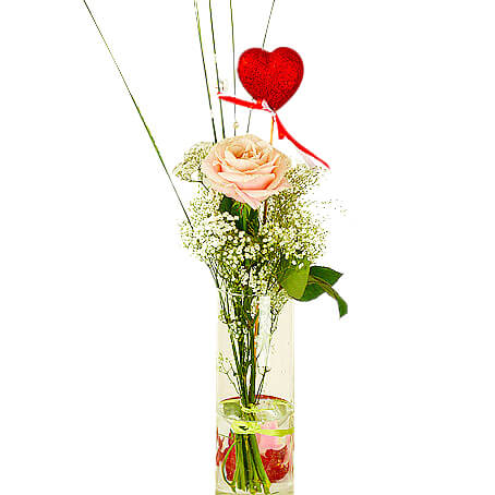 Rosa glitterros - Rosor - Skicka blommor med blombud - Flowerhouse